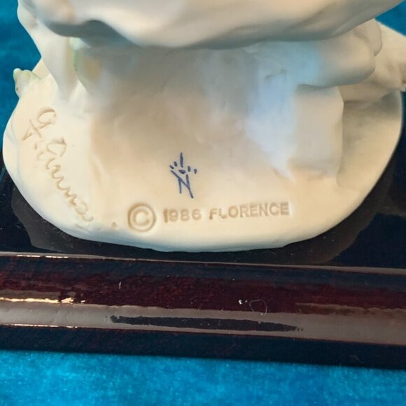 Vintage 1986 sculputre of Little Girl with baby Ducks by G. Armani - porcelain - Picture 6 of 7